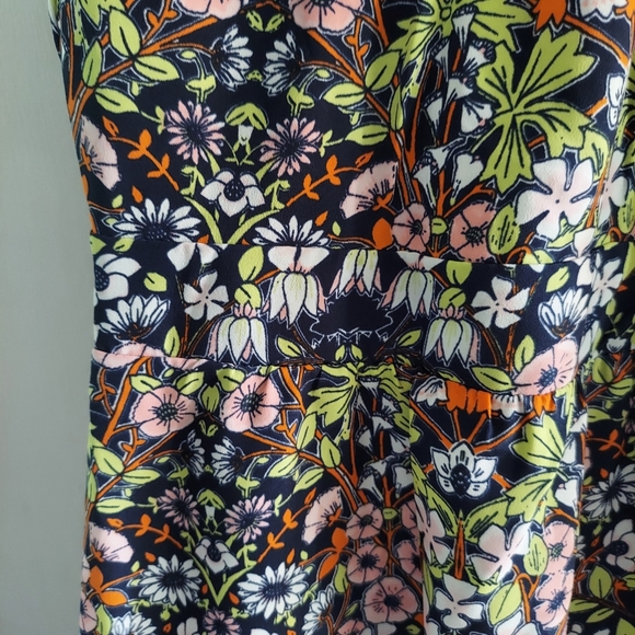 NEW Nordstrom Julia Jordan mock ruffled neck flutter sleeve floral dress - Picture 7 of 16